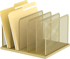 Kuntine.B Desk File Organizer Upright Mesh Desktop Organizer File Sorter Office by KuntineB