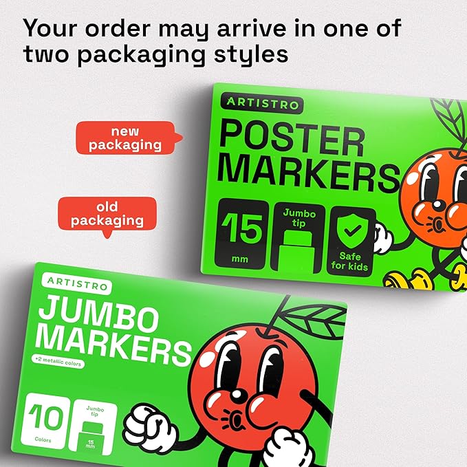 ARTISTRO Poster Markers Jumbo Set Acrylic Markers - Image 7