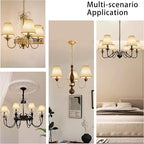 TAaMTYH small lamp shade chandelier shades set of 3，Fabric Lampshade - Image 6