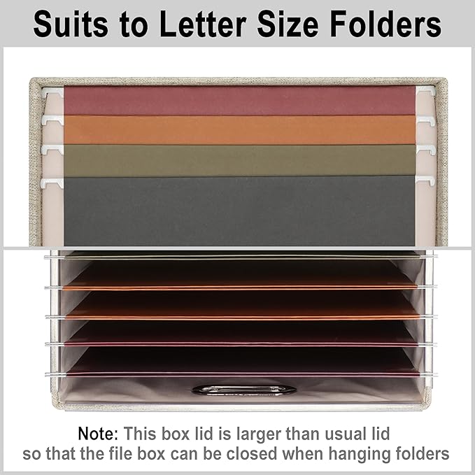 File Organizer Box, Collapsible Storage Filling Collectior - Image 3