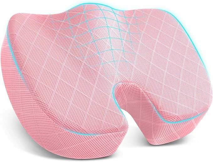 TushGuard Office/Car Seat Cushion, Non-Slip Sciatica & Back Coccyx Tailbone by TushGuard