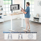 VIVO Dual Motor Electric Sit Stand Desk Frame, 220 lbs Capacity, Memory - Image 6