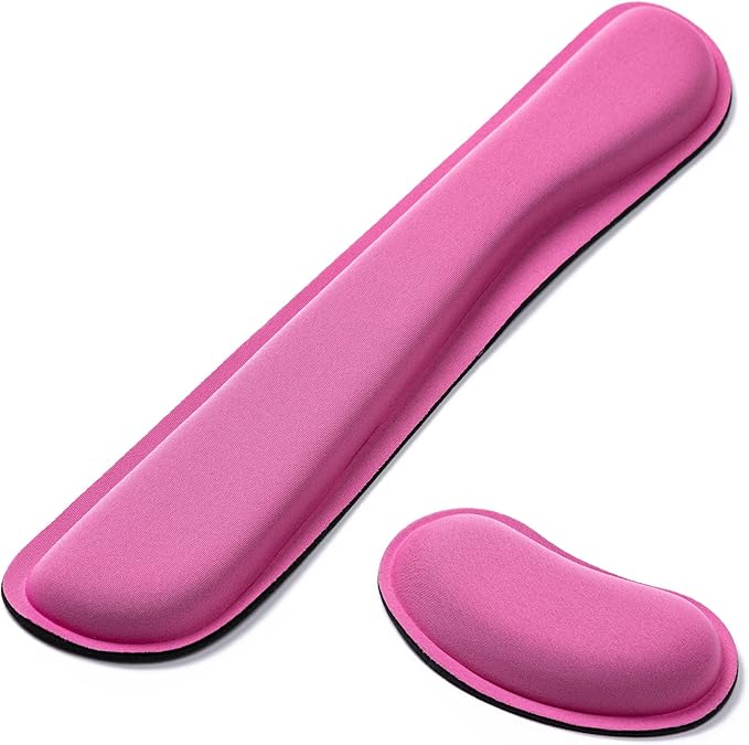 Hoewina Keyboard Wrist Rest, Ergonomic Wrist Rest, Superfine Fabric and Gel by Hoewina