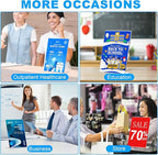 EHWINE 12 Pack Acrylic Sign Holder 8.5 x 11, L Shape Clear Plastic Display Stand - Image 5
