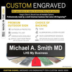 Engraved Custom Door Plate Black Plastic Office Door Sign - Image 3