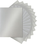 Silunkia 120 Sheets Shimmer Silver Cardstock 8.5 x 11 Craft Paper, 250gsm/92lb by Silunkia