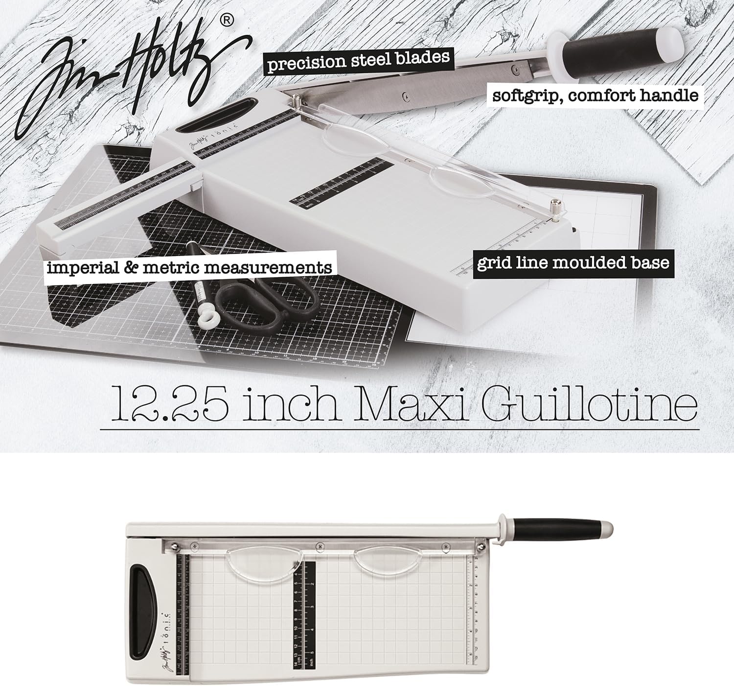 Tonic Studios Tim Holtz 12.25" Maxi Guillotine Paper Cutter