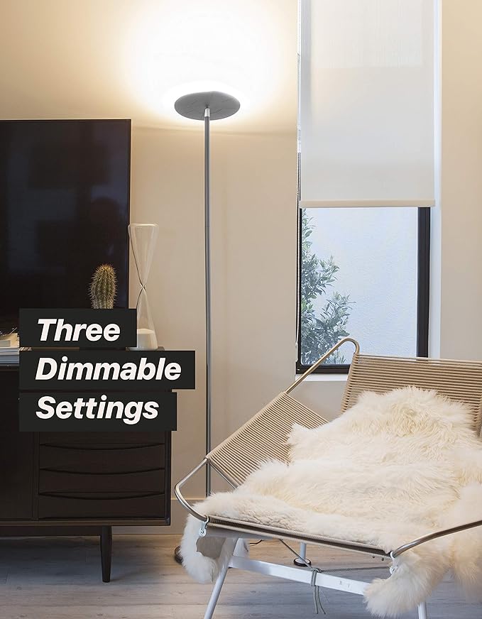 Brightech Sky LED Floor lamp, Torchiere Super Bright Floor Lamp - Image 6