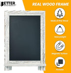 Better Office Products Framed Tabletop Chalkboard Sign, 9.5" x 14", Rustic Wood - Image 4