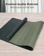 Leather Desk Pad Protector, Office Desk Mat, Large Mouse Pad, Non-Slip Desk - Image 2