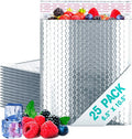 Amiff Silver Thermal Bubble Mailer, 6.5 x 10.5 Inches. 25 Pack Metallic Bubble by AMIFF