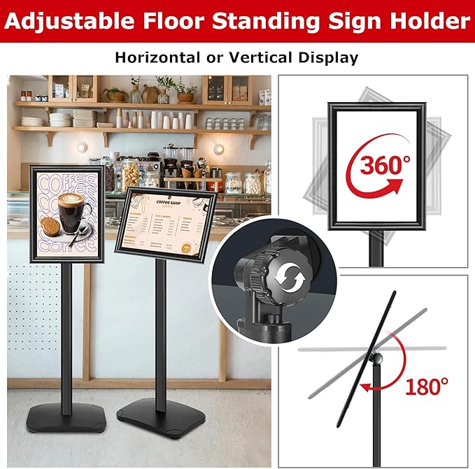 VAIIGO Heavy Duty Sign Holder Stand 8.5x11 Inch - Image 6