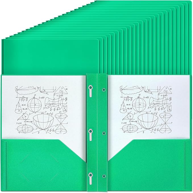 Lincia 100 Pcs Plastic Folders by Lincia