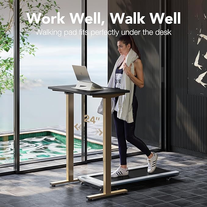 HUANUO 32" Small Electric Standing Desk Adjustable Height, 4 Memory Height - Image 9
