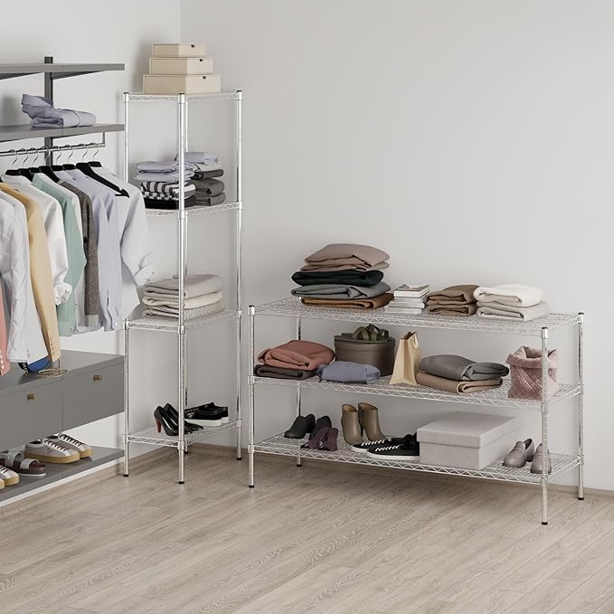 Regal Altair 21" Deep x 60" Wide x 34" Height Wire Shelving Kit | 3-Tier | NSF - Image 8