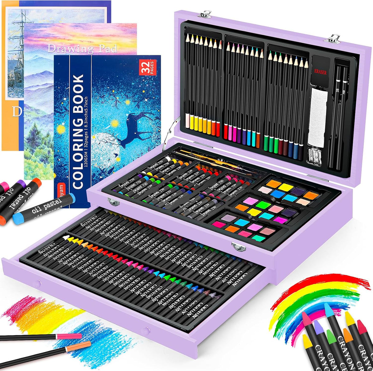 ibayam art case (150 pcs), coloring painting art, main product view