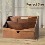 Rebee Vision Pine Wood Mail Organizer - Image 2