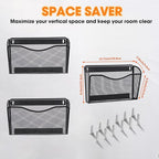 AGPTEK Magnetic File Holder, Hanging Wall Storage Rack - Image 5