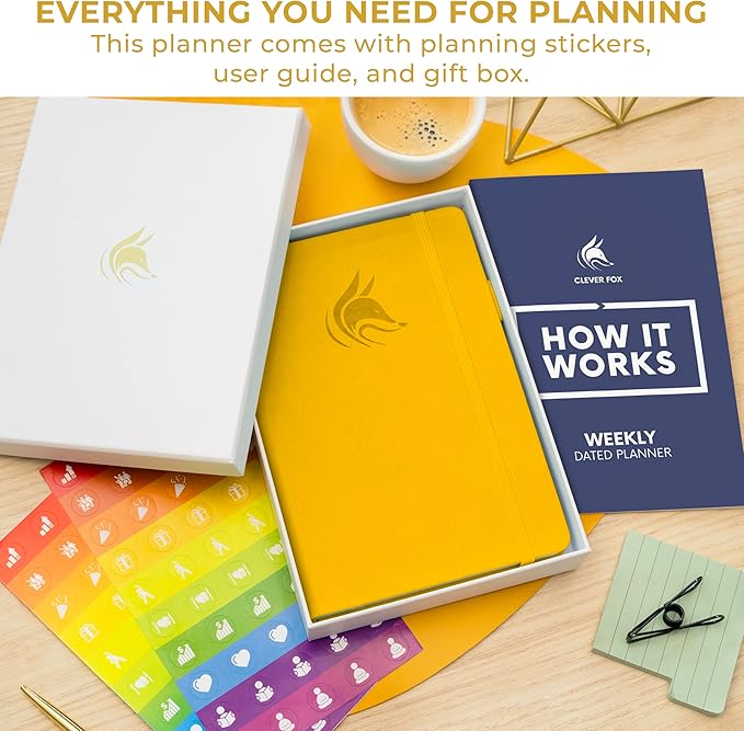 Clever Fox Dated Planner 2026-2027 – Weekly Life Planner Notebook - Image 3