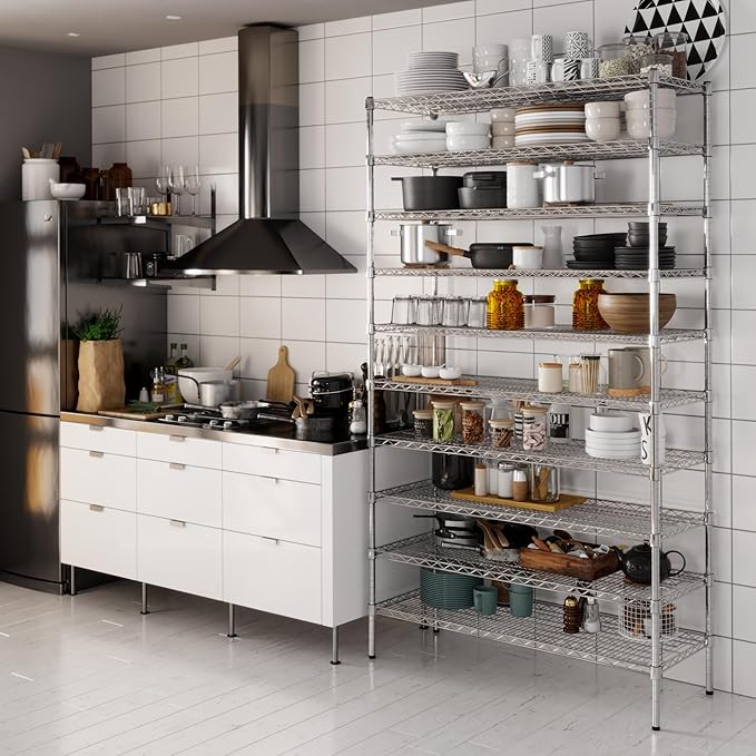 Regal Altair 18" Deep x 48" Wide x 86" Height Wire Shelving Kit | 10-Tier | NSF - Image 6