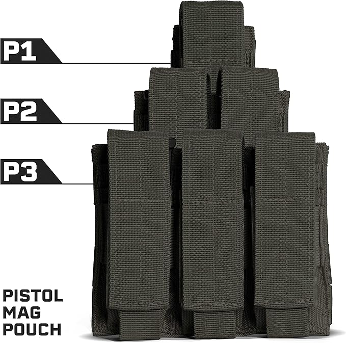 Tacticon P1 P2 P3 BattlePouch | Universal Pistol Mag Pouch | Combat Veteran - Image 4