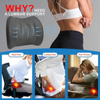 Lofty Aim Memory Foam Lumbar Cushion Provides Lower Back Pain Relief and - Image 3