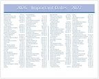 AT-A-GLANCE 2026 Desk Calendar Refill, Weekly, 5-1/2" x 7", Flip-A-Week with QuickNotes (SW7065026)
