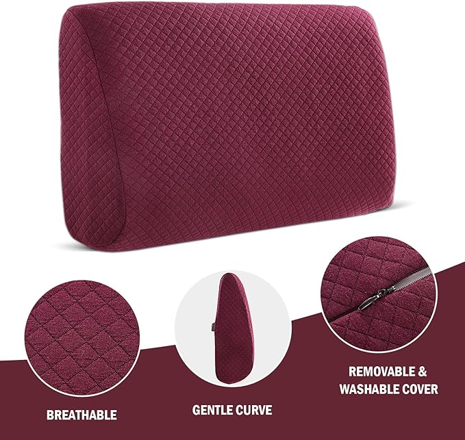 HOMBYS Lumbar Support Pillow for Recliner Chair, Memory Foam Back Support - Image 8