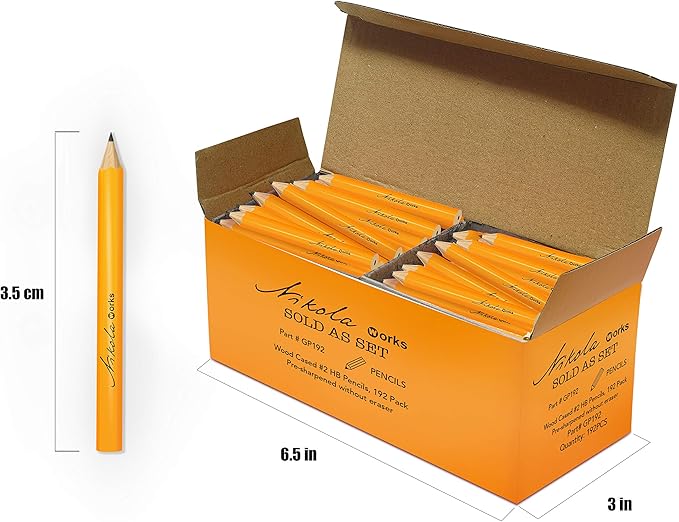 Nikola Works Mini Golf Pencils Without Erasers - Image 2