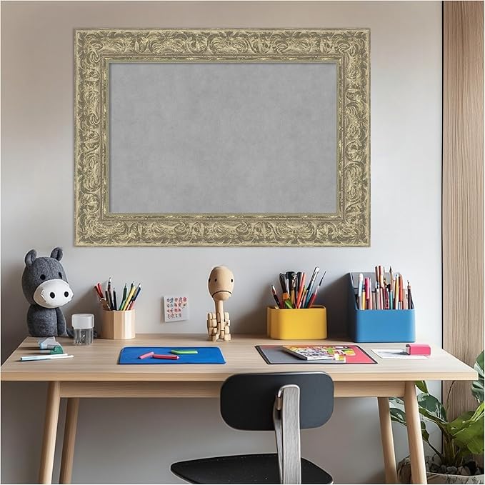 Amanti Art Silver Framed Magnetic Board 23x31 Medium Vision Board - Image 6