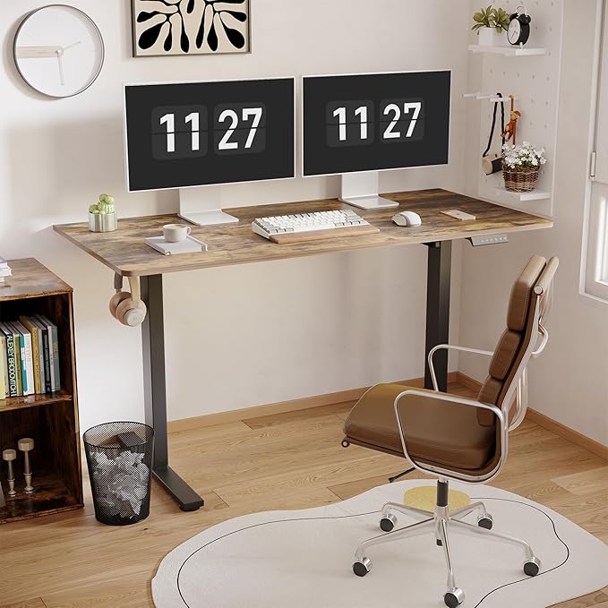 FLEXISPOT One-Piece Electric Standing Desk, 55 x 28 Inches Adjustable Desk - Image 2