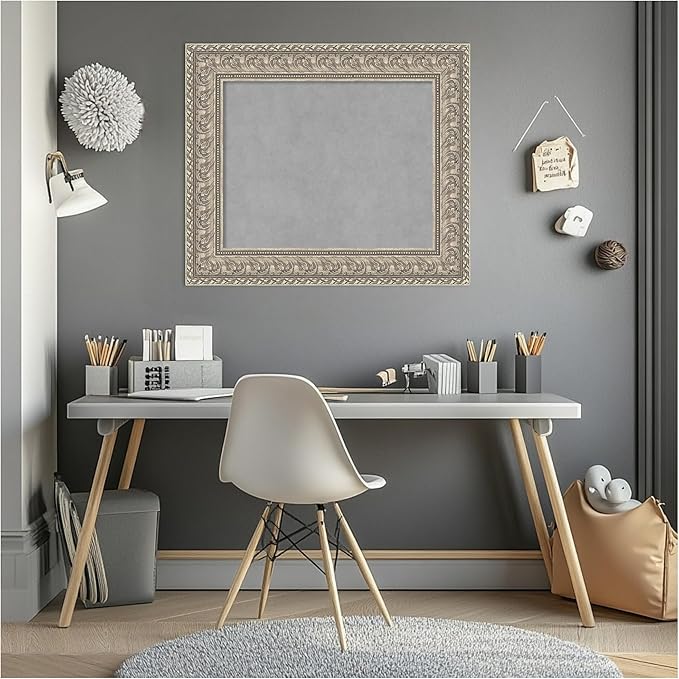 Amanti Art Silver Framed Magnetic Board 23x27 Small Vision Board - Image 7