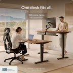 Desktronic HomePro Standing Desk 80x30 — Made in Europe, Ergonomic Sit Stand Home Office Desk, Electric Height Adjustable, Dual Motor, USB & USB-C Charging, Wobble-Free, Touchscreen, 3 Memory Presets