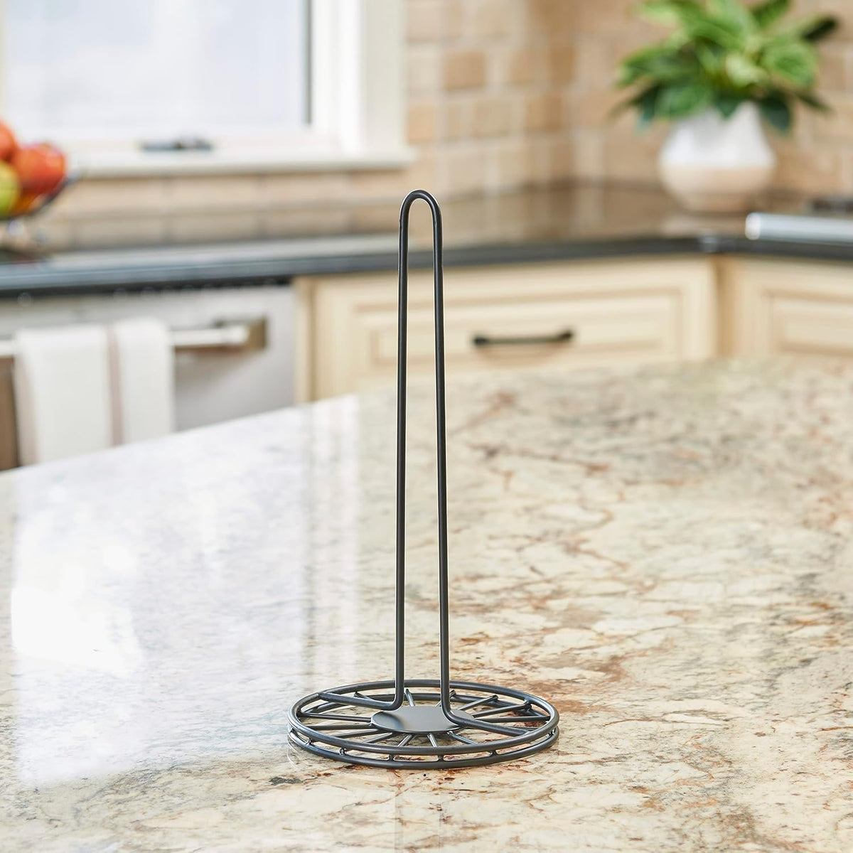 Spectrum Yumi Vertical Paper Towel Holder Stand for Kitchen Counter & Din...