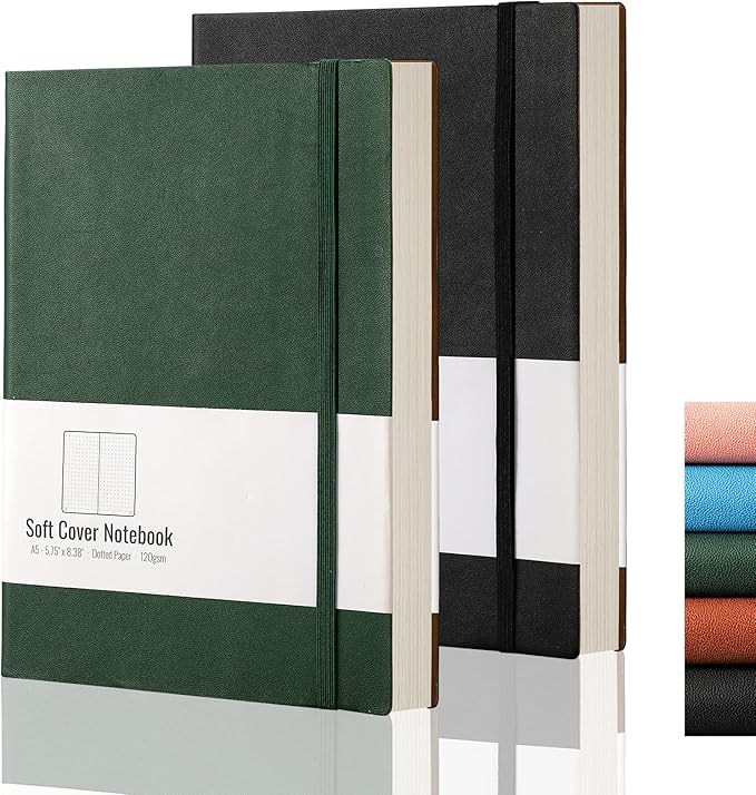 AHGXG Dotted Bullet Grid Journal 2 Pack by AHGXG