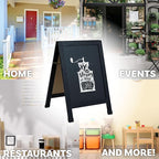 Sunnydaze Magnetic A-Frame Chalkboard Sign - Image 2