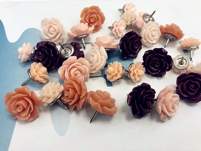 Seven YJ.Push Pins 24 Pcs, Decorative ThumbTacks - Image 4