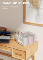 ABC life 26 Pockets Accordian File Folder Organizer Letter Size Expanding File - Image 7