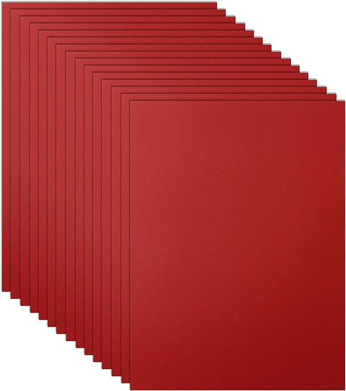 Guakicae 40 Sheets Christmas Red Cardstock 8.5 x 11 Scrapbooking Paper by Guakicae