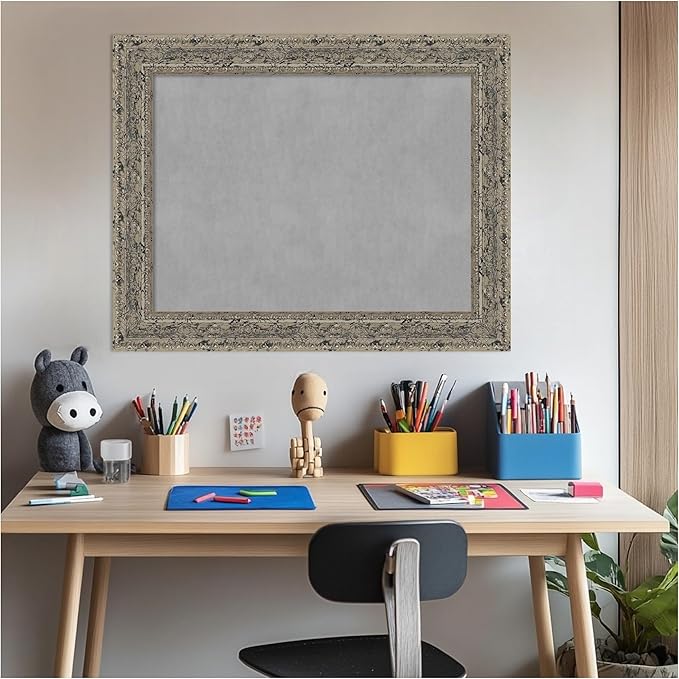 Amanti Art Silver Framed Magnetic Board 23x29 Medium Vision Board - Image 6