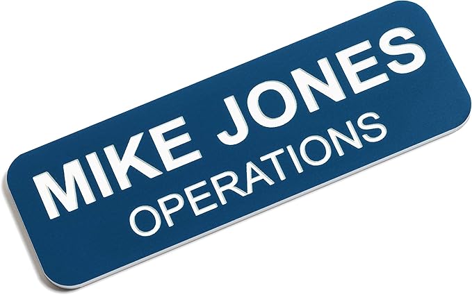 Custom Engraved Name Tag Badges – Personalized Identification by ProvidenceEngraving
