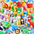 URSKYTOUS 60Pcs Animal Erasers Kids Desk Pets Pencil Erasers 3D Puzzle Bulk by URSKYTOUS