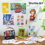 Shuttle Art Alcohol Markers Brush tip, Dual Tip Brush & Chisel Tip Art Marker - Image 5