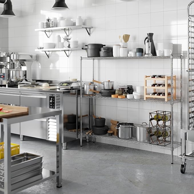 Regal Altair 14" Deep x 60" Wide x 54" Height Wire Shelving Kit | 3-Tier | NSF - Image 7