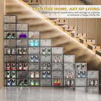 7 code Large Clear Shoe Boxes Organizer【Thicker Material】 Stronger Shoe Box - Image 2