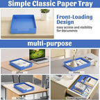 AZFUNN Letter-Size Tray Desk Letter Tray Paper Tray, Sturdy Heavy-Duty Plastic - Image 5