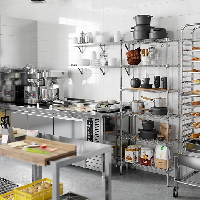 Regal Altair 14" Deep x 30" Wide x 74" Height Wire Shelving Kit | 6-Tier | NSF - Image 5