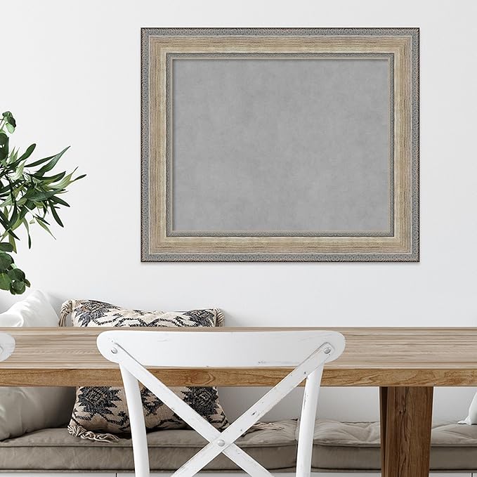 Amanti Art Silver Framed Magnetic Board 21x25 Small Vision Board - Image 5