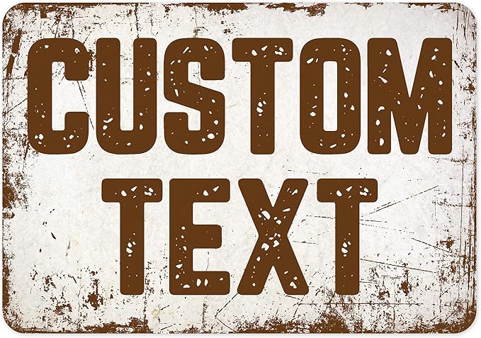 Custom Sign, Custom Street Sign, 11 Font Colors, 13 Font Styles, 4 Hole Options by MySignCenter