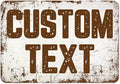 Custom Sign, Custom Street Sign, 11 Font Colors, 13 Font Styles, 4 Hole Options by MySignCenter